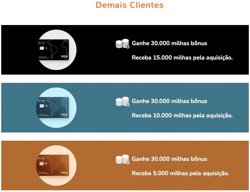 Bonus Cartões Smiles - Não Assinantes Bonus Cartões Smiles - Não Assinantes