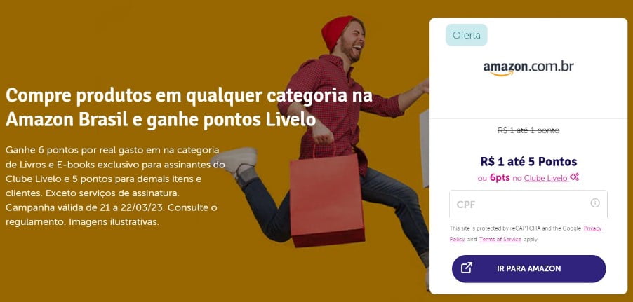 Promoção Livelo Amazon