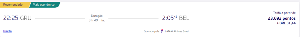 Emissão Latam - GRU - BEL