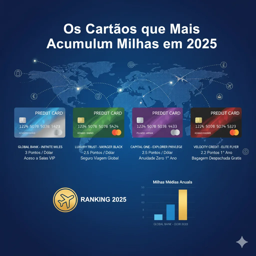 Melhores Cartões para Milhas em 2026: Pontuação e Anuidade