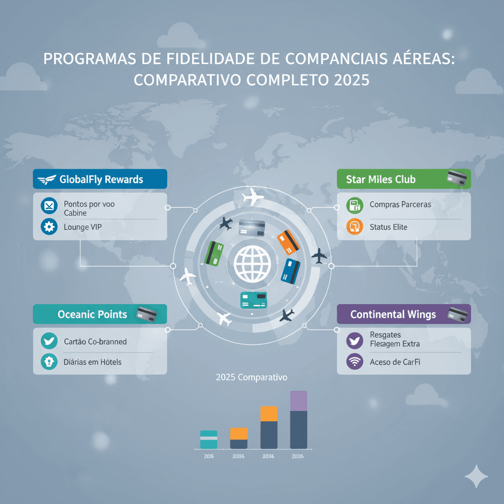Programas de Fidelidade de Companhias Aéreas: Comparativo Completo 2025